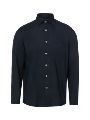 Marc O'Polo koszula lniana na co dzień Mężczyźni Regular Fit len niebieski, XXL. Niebieskie koszule Marc O'Polo, na lato, m, bez wzorów, ze lnu, bez kołnierzyka, bez ramiączek. Za 279.95 zł.