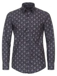 CASAMODA Koszula - Casual fit - w kolorze granatowym rozmiar: L. Niebieskie koszule CASAMODA, l, bez wzorów, z bawełny, bez kołnierzyka, bez ramiączek. Za 113.99 zł.