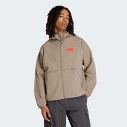 Płócienna Kurtka Audi Revolut F1® Team Elevated. Brązowe kurtki Adidas, m, bez wzorów, bez kaptura. Za 649.00 zł.