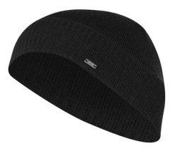 Czapka Jesienno-Zimowa, Elegancka Beanie, Ciemny Szary, Grafitowa, Wełniana. Szare czapki zimowe Em men's accessories, bez wzorów, z tkaniny. Za 99.99 zł.