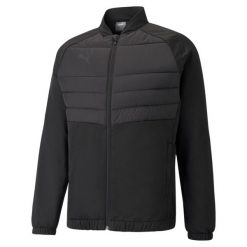 Kurtka Puma teamLIGA Hybrid. Czarne kurtki Puma, m, bez wzorów, bez kaptura. Za 281.00 zł.