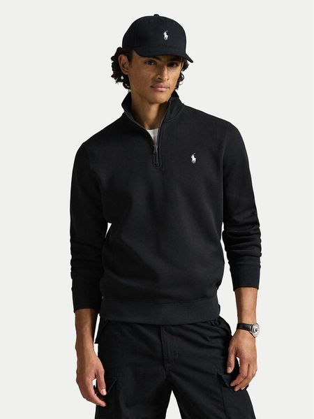 Polo Ralph Lauren Bluza 710P06234001 Czarny Regular Fit. Czarne bluzy Polo Ralph Lauren, m, bez wzorów, z syntetyku, bez kaptura. Za 859.99 zł.