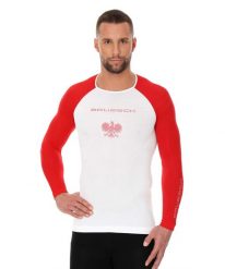 Koszulka męska z długim rękawem Brubeck 3D Husar PRO. Białe bielizna termoaktywna Brubeck, m, bez wzorów, z dzianiny, bez ramiączek, do biegania. Za 124.99 zł.