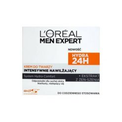 LOREAL Men Expert 50ml Hydra 24h Intensywnie nawilżający Krem do twarzy. Kremy i balsamy marki Loreal. Za 25.89 zł.