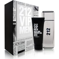 Carolina Herrera 212 VIP Zestaw dla mężczyzn EDT 100ml + Żel pod prysznic 100ml. Zestawy kosmetyków marki Carolina Herrera. Za 234.21 zł.