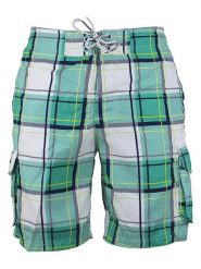 SRK Szorty kąpielowe "Clif" w kolorze biało-turkusowym rozmiar: M. Białe kąpielówki SRK, m, bez wzorów. Za 39.99 zł.