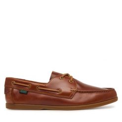 Półbuty Clarks. Brązowe eleganckie półbuty Clarks, bez wzorów, bez obcasa, bez zapięcia. Za 389.99 zł.
