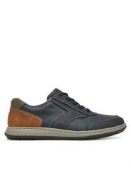 Rieker Sneakersy 17304-14 Granatowy. Niebieskie buty sportowe casual Rieker, bez wzorów, z materiału, bez zapięcia. Za 349.99 zł.