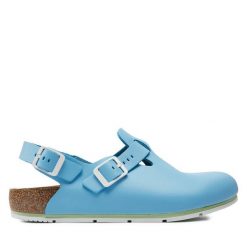Sandały Birkenstock. Niebieskie sandały Birkenstock, bez zapięcia. Za 619.99 zł.
