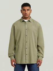 G-Star Koszula - Regular fit - w kolorze khaki rozmiar: L. Brązowe koszule G-Star, l, bez wzorów, z bawełny, bez kołnierzyka, bez ramiączek. Za 169.95 zł.