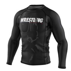 Koszulka sportowa męska Rashguard do MMA EXTREME HOBBY BOLD WRESTLING. Czarne bielizna termoaktywna EXTREME HOBBY, m, bez wzorów, z bawełny, bez ramiączek, na fitness i siłownię. Za 209.00 zł.