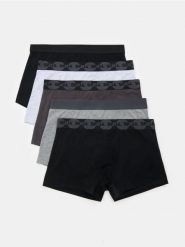 Bawełniane bokserki 5 pack - wielobarwny. Bokserki Sinsay, l, bez wzorów, z bawełny. Za 49.99 zł.