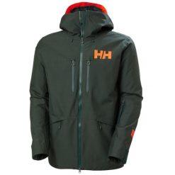 Kurtka narciarska Helly Hansen Garibaldi 2.0. Czarne kurtki przeciwdeszczowe Helly Hansen, na zimę, m, bez wzorów, z puchu, bez kaptura. Za 1,666.50 zł.