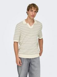 ONLY & SONS Sweter "Onstilo" w kolorze beżowym rozmiar: L. Brązowe swetry nierozpinane Only & Sons, l, bez wzorów, bez kołnierzyka, bez ramiączek. Za 91.77 zł.