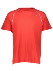 Puma Koszulka funkcyjna "PWRRUN Thermo" w kolorze czerwonym rozmiar: L. Czerwone t-shirty sportowe Puma, bez wzorów, bez ramiączek, outdoorowe. Za 74.81 zł.