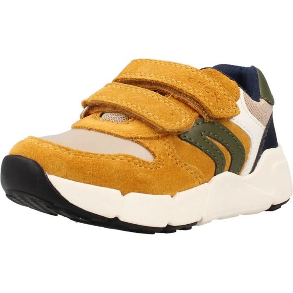 Buty GEOX B656GC 05422 B FLEXYPER Żółty. Żółte buty turystyczne Geox, bez wzorów, z syntetyku, bez zapięcia, na fitness i siłownię. Za 221.99 zł.