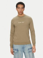 G-Star Raw Bluza G-Script D26407-D257 6057 Khaki Regular Fit. Brązowe bluzy G-Star, m, bez wzorów, z bawełny, bez kaptura. Za 219.99 zł.