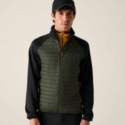 Męska Kurtka Hybrydowa Clumber. Czarne kurtki Regatta, m, bez wzorów, z elastanu, bez kaptura. Za 215.99 zł.