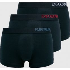 Emporio Armani - Bokserki (3-pack). Niebieskie bokserki Emporio Armani, l, bez wzorów, z bawełny. Za 219.90 zł.