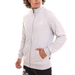 Kurtka Treningowa Męska ESS. Szare kurtki Puma, l, bez wzorów, z bawełny, bez kaptura. Za 191.99 zł.