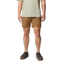 Spodenki trekkingowe męskie Columbia Landroamer Twill. Brązowe szorty Columbia, m, bez wzorów, sportowe. Za 299.99 zł.
