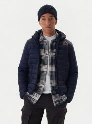 Kappa Kurtka przejściowa Logo Astrom 34243TW Granatowy Slim Fit. Niebieskie kurtki Kappa, l, bez wzorów, z syntetyku, bez kaptura. Za 299.99 zł.