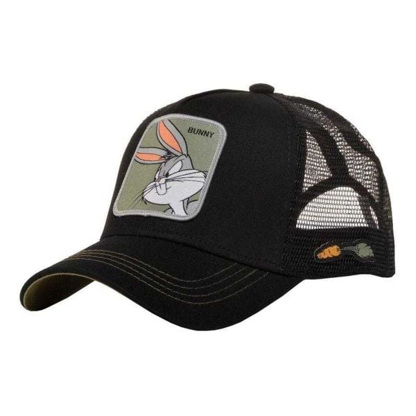 Czapka Z Daszkiem Dla Dorosłych Unisex Looney Tunes. Czarne czapki z daszkiem Capslab, bez wzorów, z poliesteru. Za 193.99 zł.