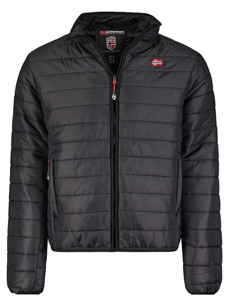 Geographical Norway Kurtka pikowana "Amigo" w kolorze czarnym rozmiar: XXL. Czarne kurtki Geographical Norway, xxl, z aplikacjami, bez kaptura. Za 118.28 zł.