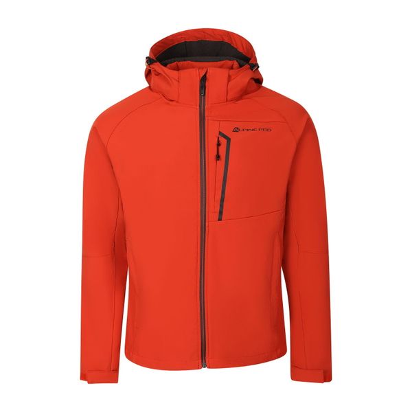 Kurtka męska trekkingowa softshell Alpine Pro Hoor. Brązowe kurtki Alpine Pro, m, bez wzorów, z softshellu, bez kaptura. W wyprzedaży za 519.00 zł.