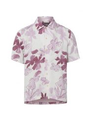 Marc O'Polo koszula lniana Mężczyźni Regular Fit len (100%) lila|wielokolorowy, L. Koszule Marc O'Polo, l, bez wzorów, ze lnu, bez kołnierzyka, bez ramiączek. Za 279.95 zł.