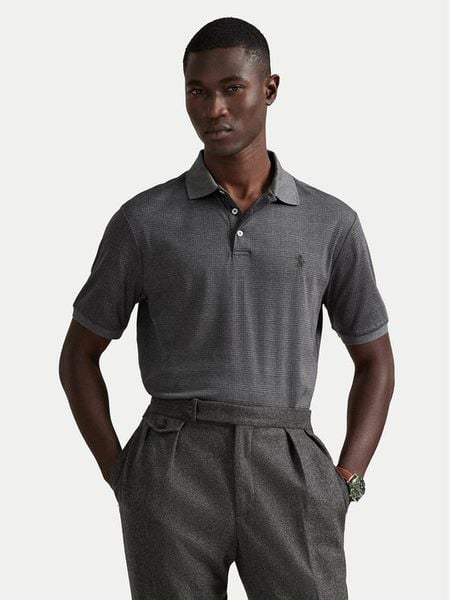 Polo Ralph Lauren Polo 710P07351001 Szary Slim Fit. Szare koszulki polo Polo Ralph Lauren, m, bez wzorów, z bawełny, bez kołnierzyka, bez ramiączek. Za 464.99 zł.