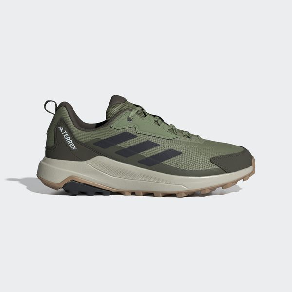 Buty Terrex Anylander Hiking. Brązowe buty turystyczne Adidas, bez wzorów, z materiału, bez zapięcia, trekkingowe, adidas terrex. Za 324.55 zł.