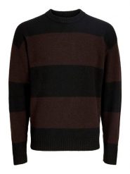 Jack & Jones Sweter w kolorze czarno-brązowym rozmiar: XXL. Brązowe swetry nierozpinane Jack & Jones, xxl, bez wzorów, z wełny, bez kołnierzyka, bez ramiączek. Za 139.95 zł.