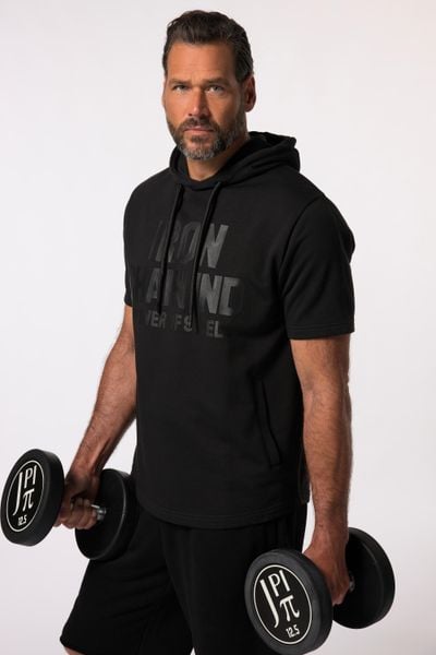 Męska Bluza z kapturem Iron Anvil fitness rękaw 1/2 szybkoschnąca kaptur. Czarne bluzy z kapturem JAY-PI, m, bez wzorów, z bawełny, z kapturem. Za 279.99 zł.