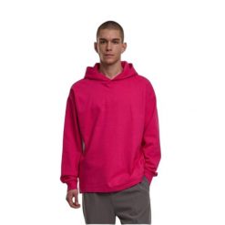 Bluza z kapturem Urban Classics Organic Loose. Czerwone bluzy Urban Classics, m, bez wzorów, z bawełny, z kapturem. Za 272.00 zł.