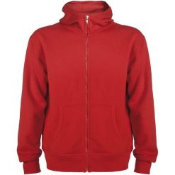 Bluza Z Kapturem Dla Dorosłych Unisex Montblanc Z Pełnym Zamkiem Błyskawicznym. Czerwone bluzy ROLY, m, bez wzorów, z kapturem. Za 114.99 zł.