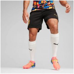 Spodenki piłkarskie męskie PUMA Neymar Jr. Czarne krótkie spodenki sportowe Puma, m, bez wzorów, z materiału. Za 159.99 zł.