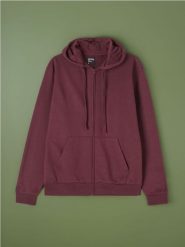 Bluza z kapturem - czerwony. Czerwone bluzy z kapturem Sinsay, l, bez wzorów, z kapturem. Za 33.99 zł.