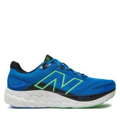 Buty do biegania New Balance. Niebieskie buty do biegania New Balance, bez wzorów, bez zapięcia, do biegania. Za 319.99 zł.