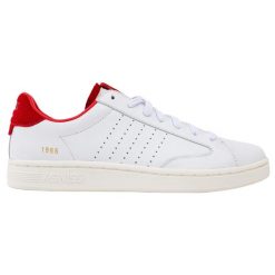 Sneakersy męskie K-swiss LOZAN KLUB LTH COURT STYLE białe (07263-113-M). Białe buty sportowe casual K-SWISS, bez wzorów, bez zapięcia. Za 229.00 zł.