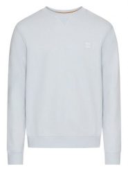 Hugo Boss Bluza w kolorze jasnoszarym rozmiar: XL. Szare bluzy HUGO BOSS, xl, bez wzorów, z bawełny, bez kaptura. Za 239.99 zł.