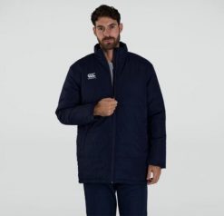 Kurtka puchowa Canterbury. Niebieskie kurtki CANTERBURY, na zimę, s, bez wzorów, z materiału, bez kaptura. Za 641.50 zł.
