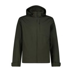 Kurtka softshell z kapturem CMP. Zielone kurtki CMP, m, bez wzorów, z materiału, z kapturem. Za 437.05 zł.