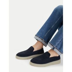 Półbuty G-Star. Niebieskie eleganckie półbuty G-Star, bez wzorów, bez obcasa, bez zapięcia. Za 166.99 zł.