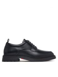 Tommy Hilfiger Półbuty Corporate Casual Lth Deck Shoe FM0FM05979 Czarny. Czarne eleganckie półbuty Tommy Hilfiger, bez wzorów, ze skóry, bez obcasa, bez zapięcia. Za 649.99 zł.