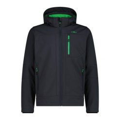 Kurtka z zamkiem błyskawicznym z kapturem CMP. Szare kurtki softshell CMP, m, bez wzorów, z softshellu, z kapturem. Za 356.00 zł.