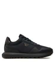 Emporio Armani Sneakersy X4X630 XN877 K001 Czarny. Czarne buty sportowe casual Emporio Armani, bez wzorów, ze skóry, bez zapięcia. Za 799.99 zł.