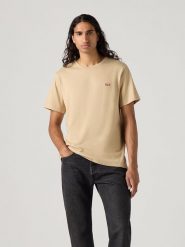Levi's Koszulka w kolorze beżowym rozmiar: M. Brązowe bezrękawniki Levi's®, m, bez wzorów, z bawełny, bez kołnierzyka, bez ramiączek. Za 61.60 zł.