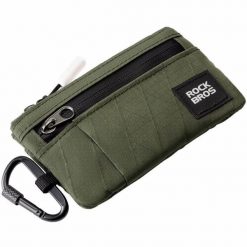 Portfel rowerowy na karty klucz z karabińczkiem Rockbros L002. Zielone portfele ROCKBROS, bez wzorów. Za 49.90 zł.
