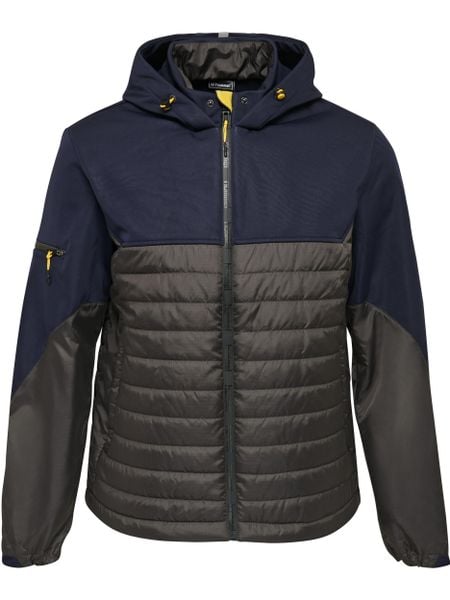 Kurtka zimowa turystyczna męska Hummel North Hybrid. Niebieskie kurtki Hummel, na zimę, m, bez wzorów, bez kaptura. W wyprzedaży za 259.50 zł.